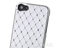 Luxe-Case Λευκή με Στρασάκια για iPhone4