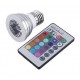 3W Λάμπα Σποτ LED Ε27 RGB με Τηλεκοντρόλ 16 Χρωμάτων