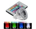3W Λάμπα Σποτ LED MR16 RGB με Τηλεκοντρόλ 16 Χρωμάτων