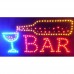 Φωτεινή επιγραφή καταστημάτων με LED (BAR)